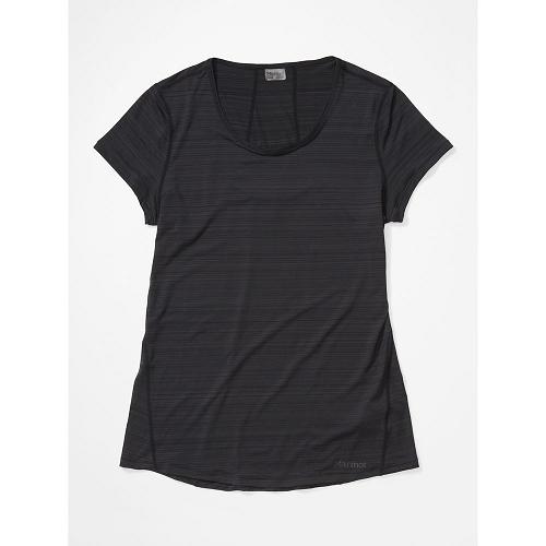 Marmot Clothes Black NZ - Aura T-Shirts Womens NZ2918540